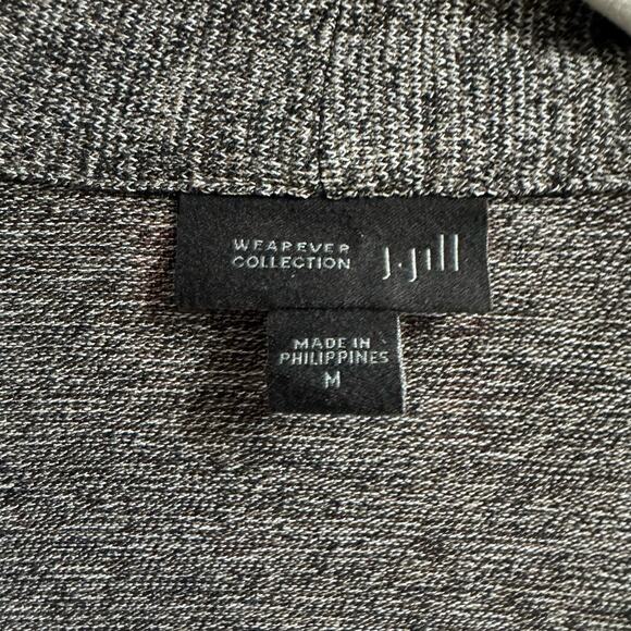 J.Jill Wearever Collection Open Front Cardigan Pockets With Long Sleeve Top Sz M - Picture 6 of 9